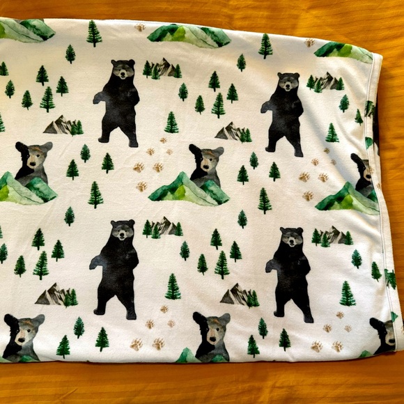 Caden Lane swaddle & Burts Bees burp cloths - Picture 4 of 4